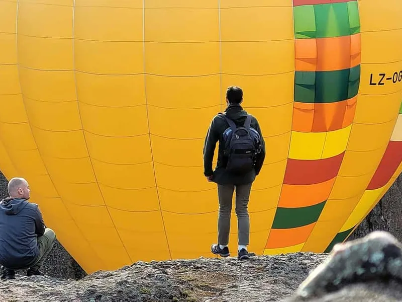 Tethered Balloon Flight Above the Belogradchik Rocks — hot air balloon ride in Belogradchik