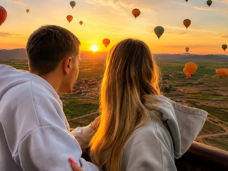 Sunrise Balloon Flight with Breakfast in a Berber House — hot air balloon ride in Marrakech