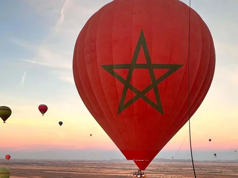 Balloon Ride with Berber Breakfast Buffet — hot air balloon ride in Marrakech