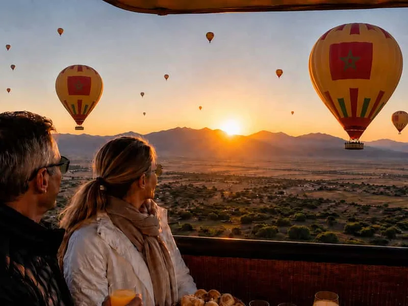 Hot Air Balloon Flight with Berber Breakfast — hot air balloon ride in Marrakech