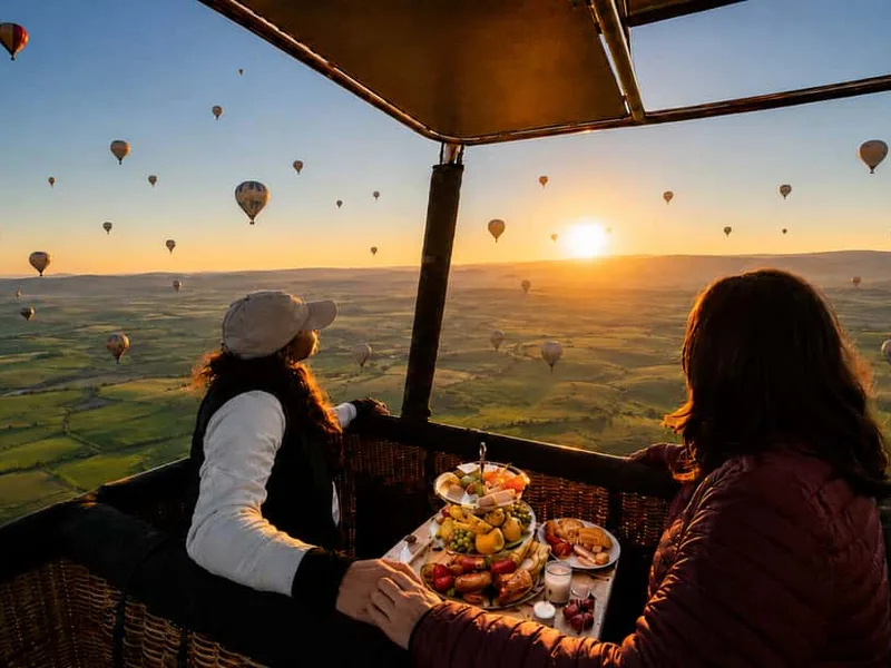 Balloon Flight with Berber Breakfast & Certificate — hot air balloon ride in Marrakech