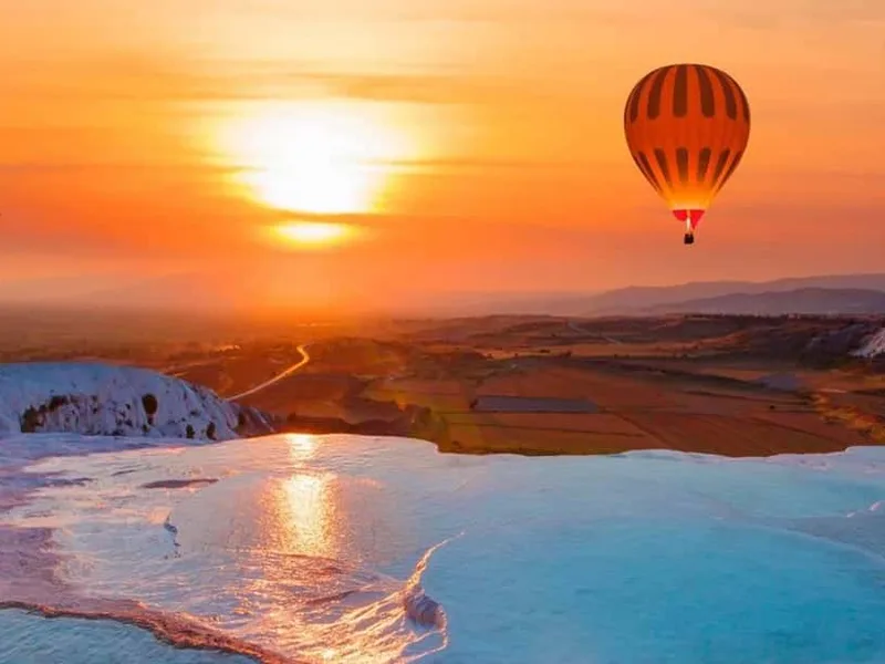 Sunrise Hot Air Balloon Flight with Certificate — hot air balloon ride in Pamukkale