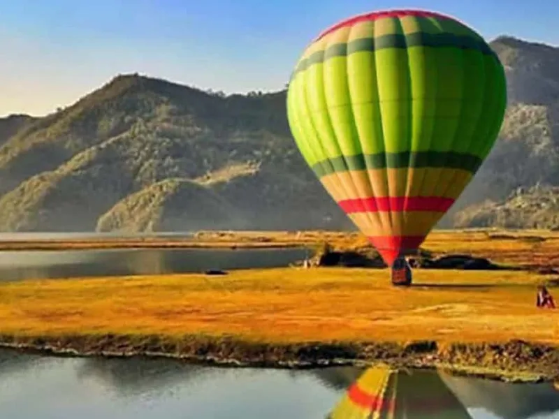 Hot air balloon rides in Pokhara