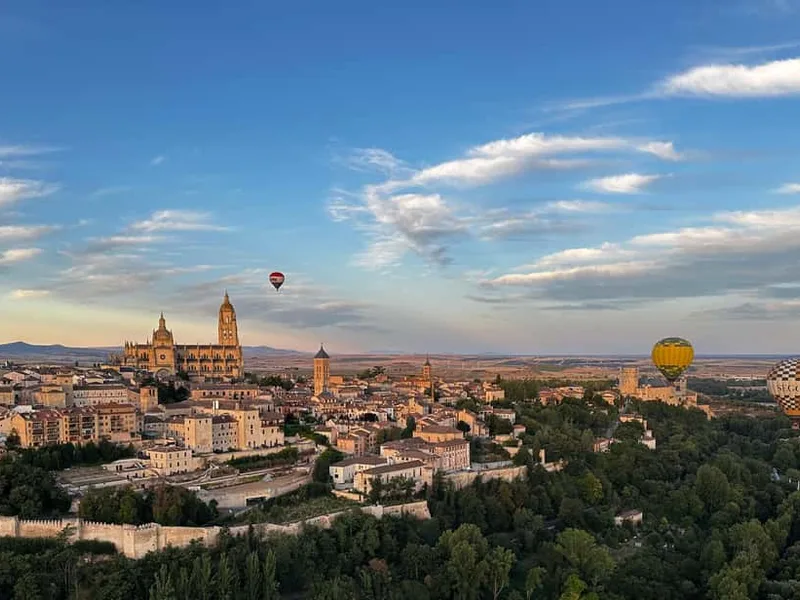 Hot Air Balloon Ride with Cava Toast — hot air balloon ride in Segovia