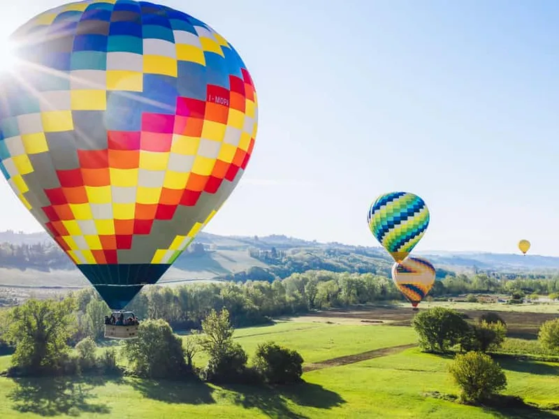 Balloon Flight Over Pienza, Montalcino & Val d'Orcia — hot air balloon ride in Tuscany